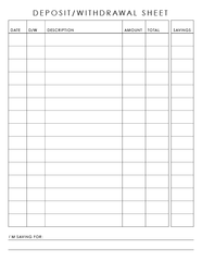 deposit spreadsheet templates